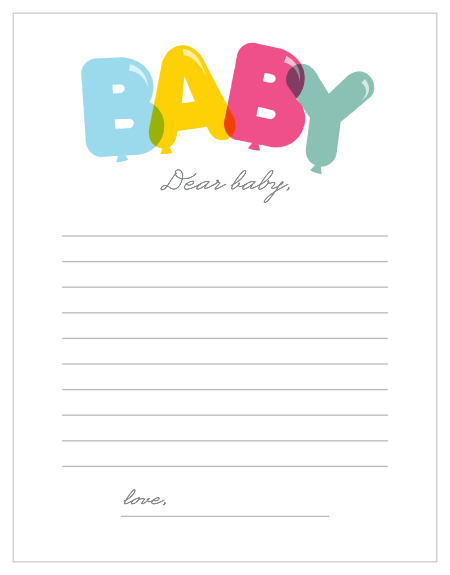 Get the party started with our Bubble Balloons Letter to Baby game.