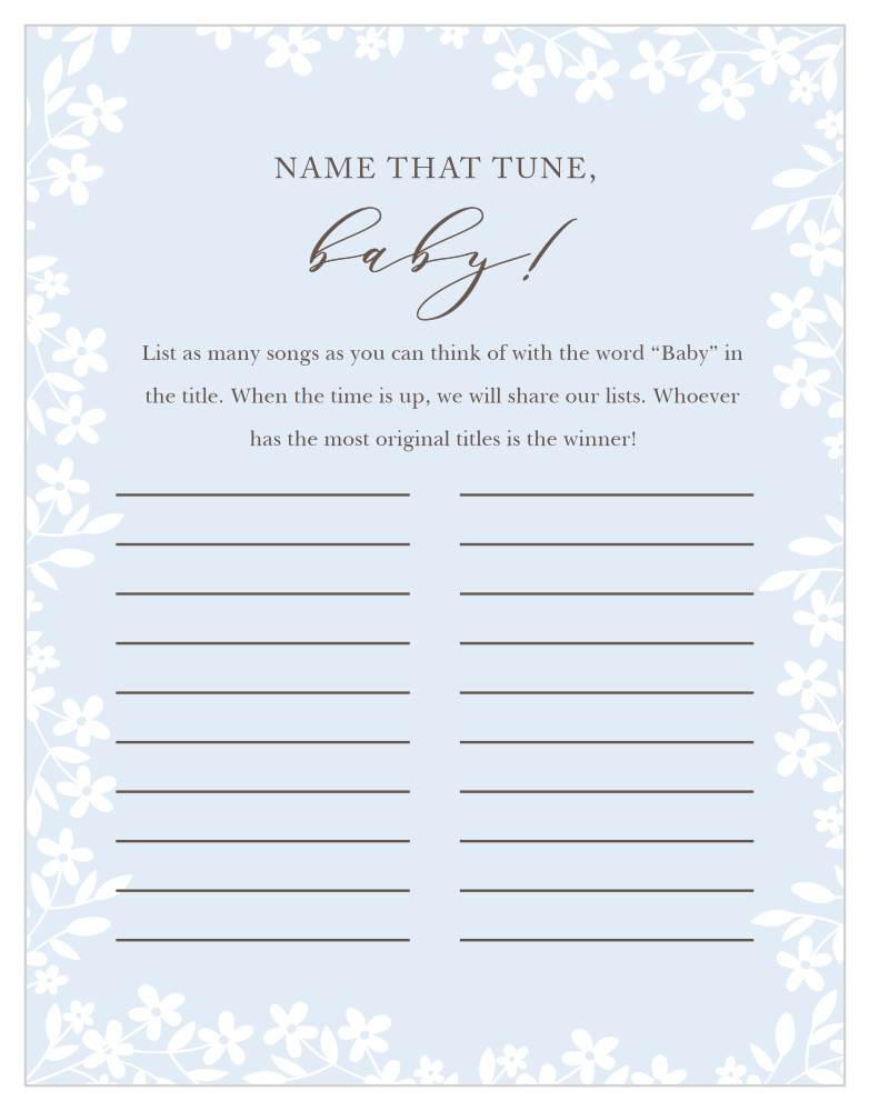 Flower Garden Baby Song Contest