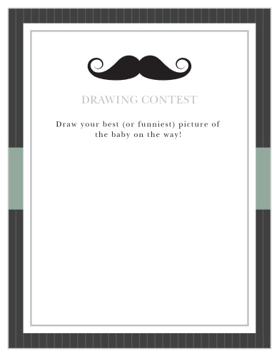 You can't go wrong with the Little Man Baby Drawing Contest!