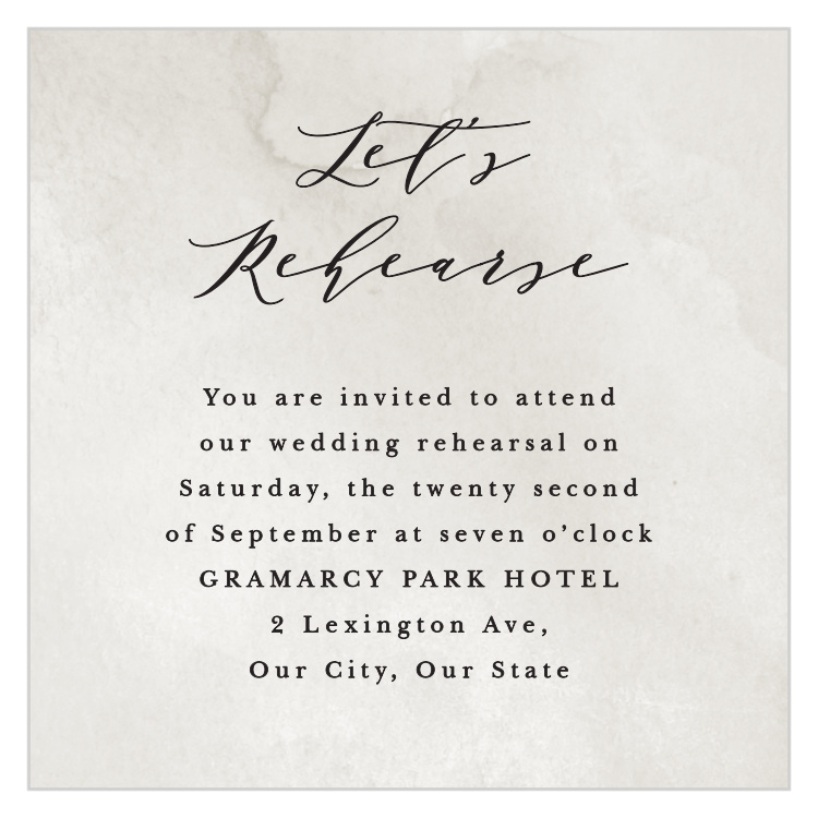 Passionate Forever Rehearsal Cards
