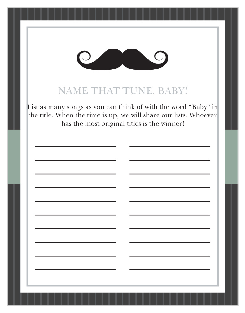 Little Man Baby Song Contest