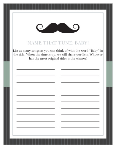 You can't go wrong with the Little Man Baby Song Contest! 