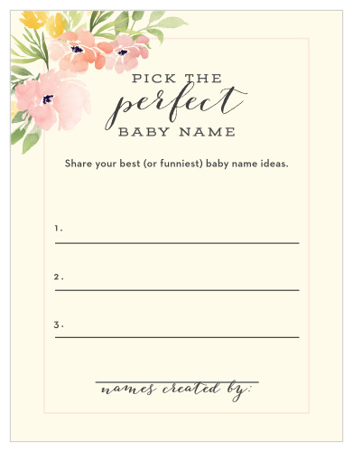 Take notes from the crowd with our gorgeous Pretty Poppies Baby Name Contest, their suggestions becoming your new top ten or going straight into the “never use” pile. 