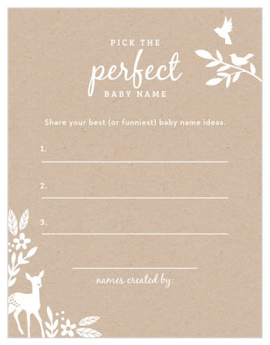 Take notes from the crowd with our gorgeous Kraft Woodland Baby Name Contest, their suggestions becoming your new top ten or going straight into the “never use” pile.