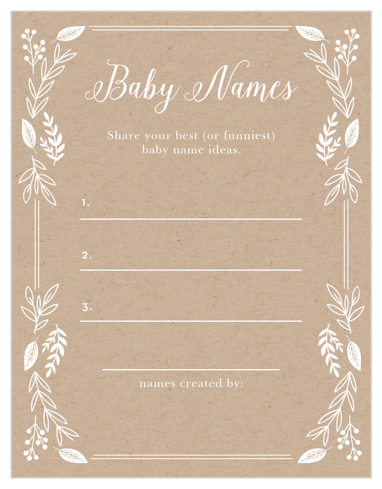 Petit Jardin Baby Name Contest