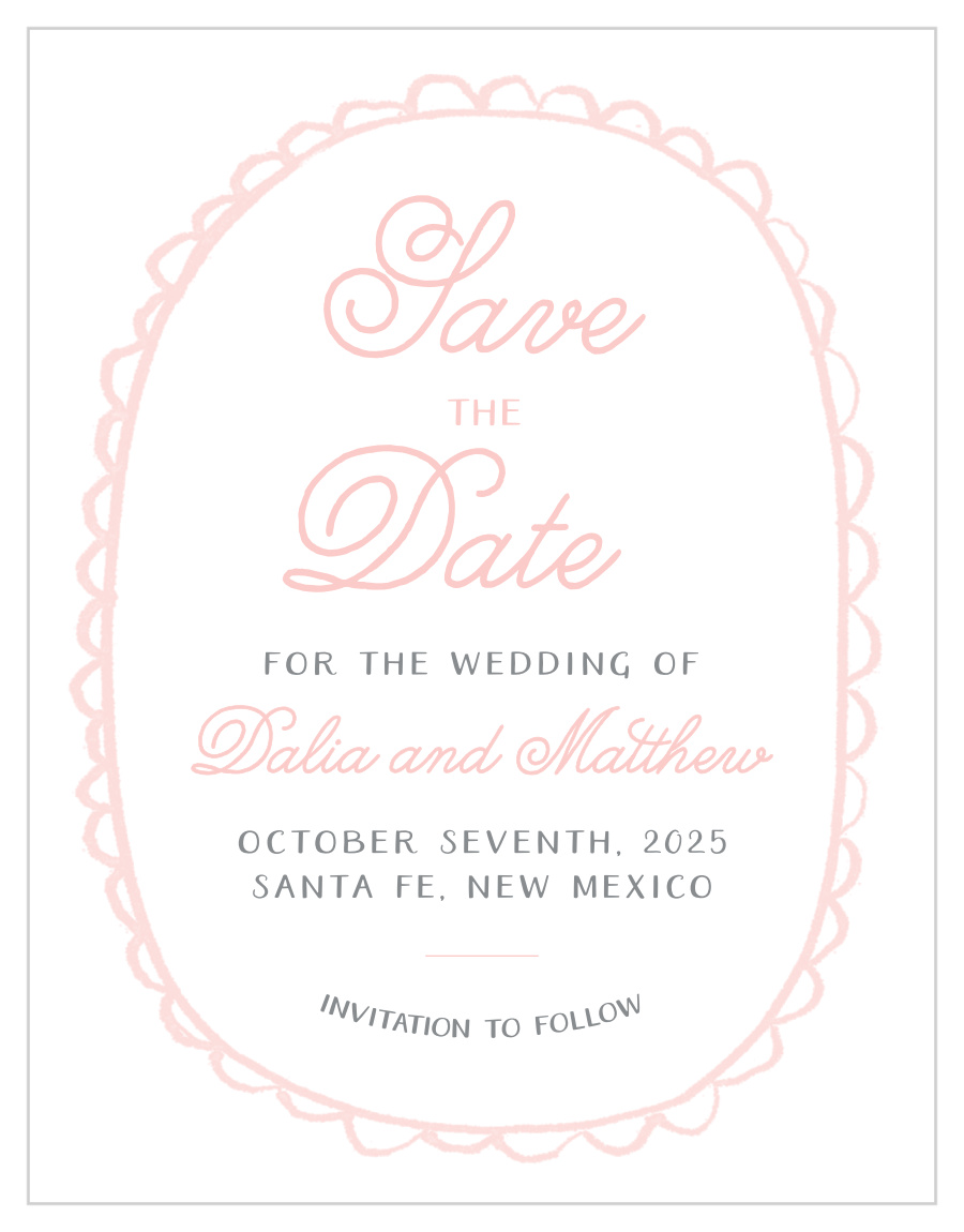 Rustic Doodle Save the Date Magnets