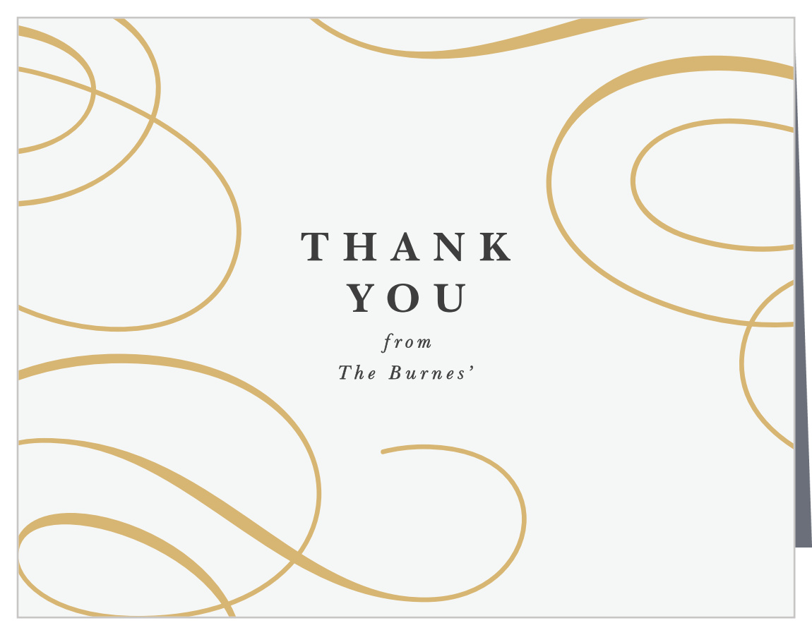 Old World Swirls Wedding Thank You Cards