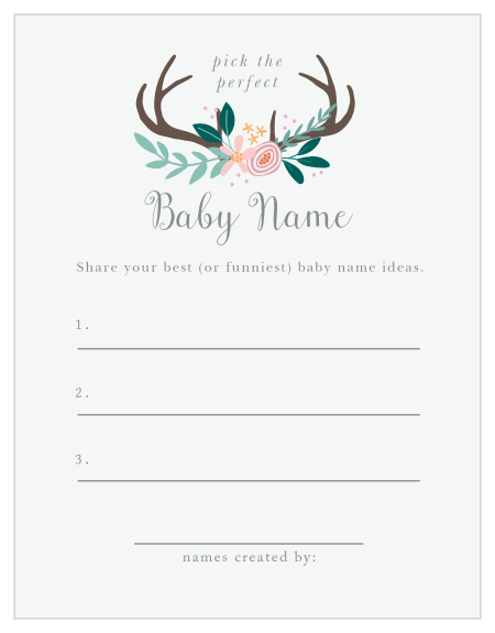 Take notes from the crowd with our gorgeous Rustic Bouquet Baby Name Contest, their suggestions becoming your new top ten or going straight into the “never use” pile. 