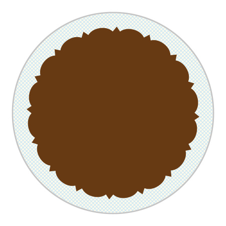 Scalloped Frame Wedding Stickers