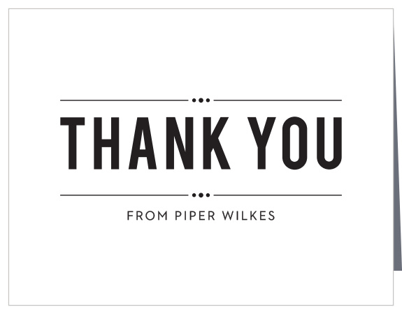 Printed Playbill Bridal Shower Thank You Cards
