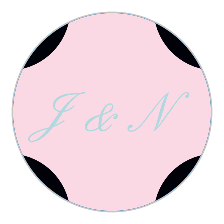 Pink Chic Wedding Stickers
