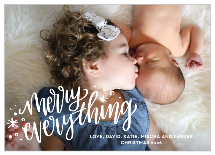 Show your loved ones your holiday spirit with our Merry Siblings Holiday Cards. 