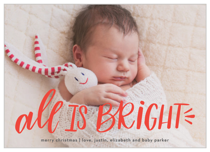 Bright Baby Christmas Cards gives our baby the spotlight this holiday season. 