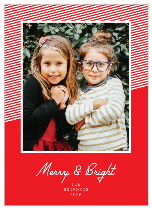 Our Retro Stripes Christmas Cards are bold and beautiful, perfect for this holiday season. 