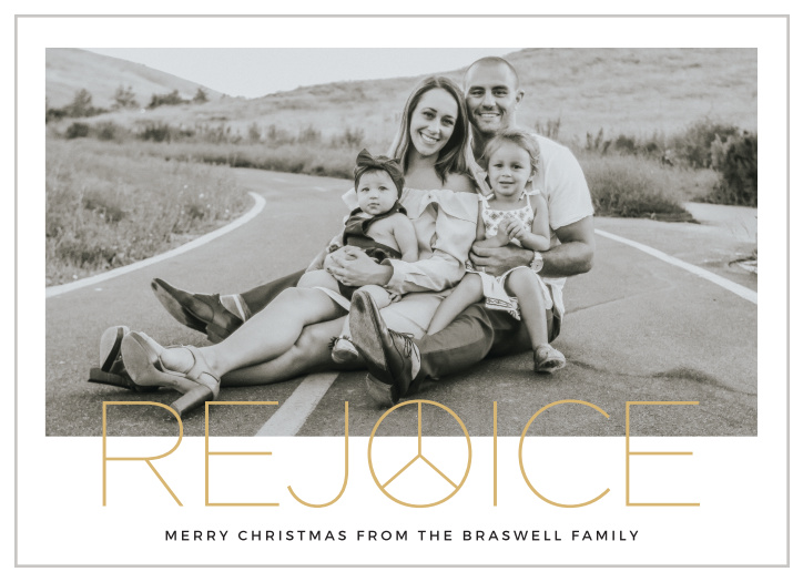 Our Peace & Rejoice Christmas Cards have the minimalist style you've been looking for.