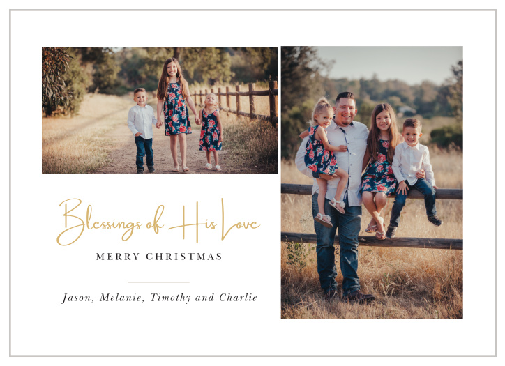 Our Love Blessings Christmas Cards are beautiful in their simplicity and design. 