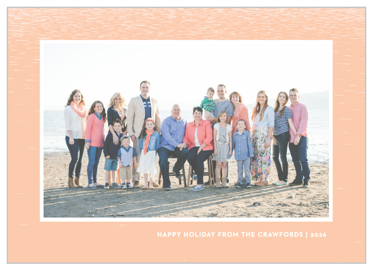 Send some sunshine this holiday season with our Warm Beach Holiday Cards. 