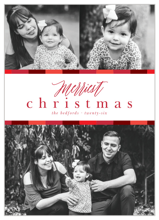 Our Classic Ribbon Christmas Cards have a nostalgic style that makes your photos look timeless.