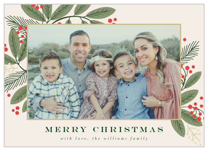 Our Vintage Bouquet Christmas Cards have the modern, festive style that you've been looking for this Christmas season.