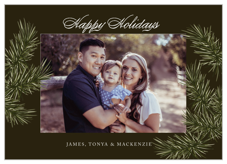 Our Evergreen Frame Holiday Cards have the natural festive feel you have been looking for. 