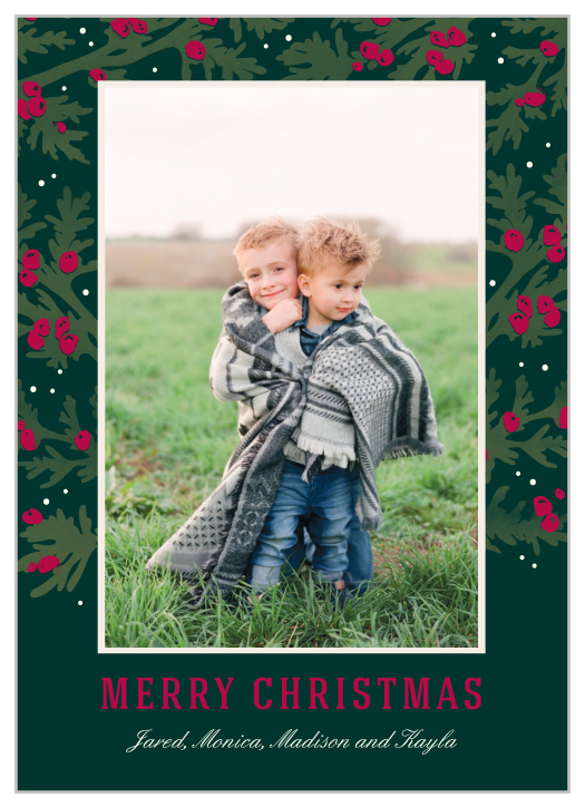 Our beautiful Traditional Evergreen Christmas Cards are as classically Christmas-oriented as they come.