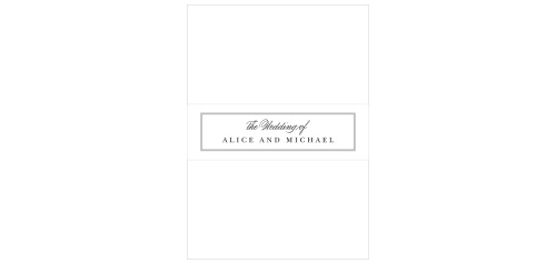 Monogram Square Wedding Belly Bands