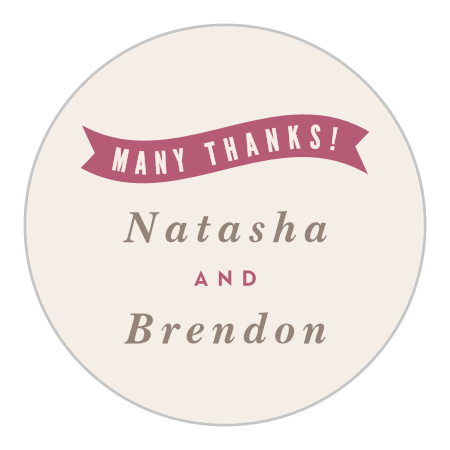 Ribbons & Confetti Wedding Stickers
