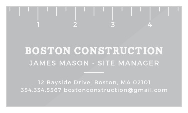 Our Measure Twice Clear Business Cards are a modern way to represent yourself as a master in your craft. 