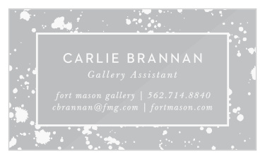 Show your potential clients what you do at just a glance with our gorgeous Lively Paint Clear Business Cards.