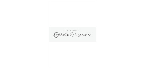 Damask Border Wedding Belly Bands