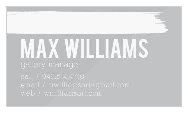 Our Painted Stroke Clear Business Cards will represent your art-related occupation perfectly! 