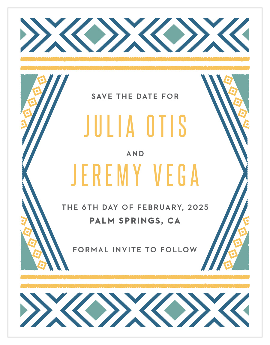 Bohemian Beach Save the Date Magnets