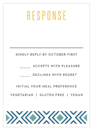 Bohemian Beach Response Cards