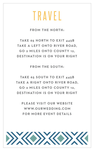 Bohemian Beach Direction Cards