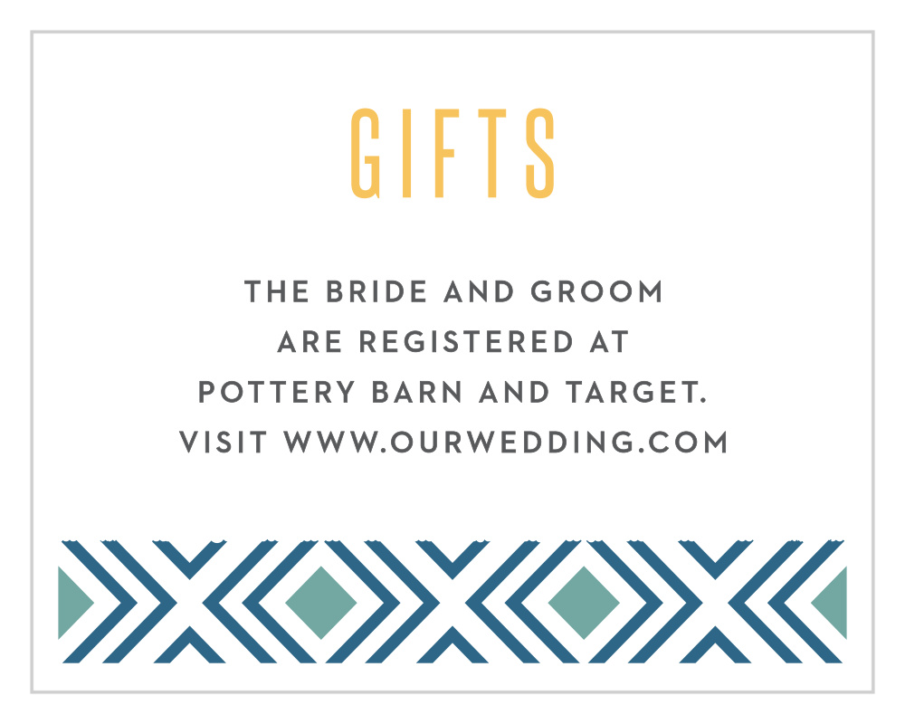 Bohemian Beach Registry Cards