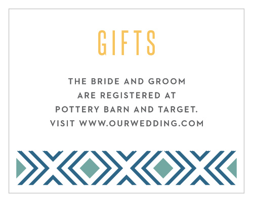 Bohemian Beach Registry Cards