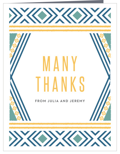 Bohemian Beach Wedding Thank You Cards