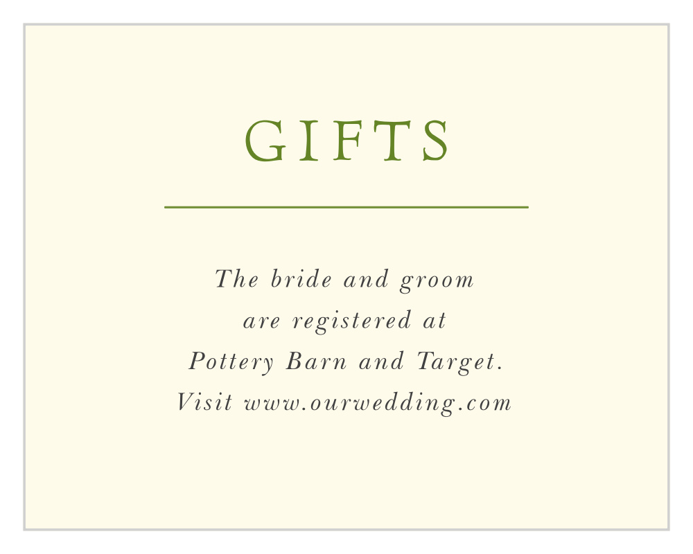 Celtic Knot Registry Cards