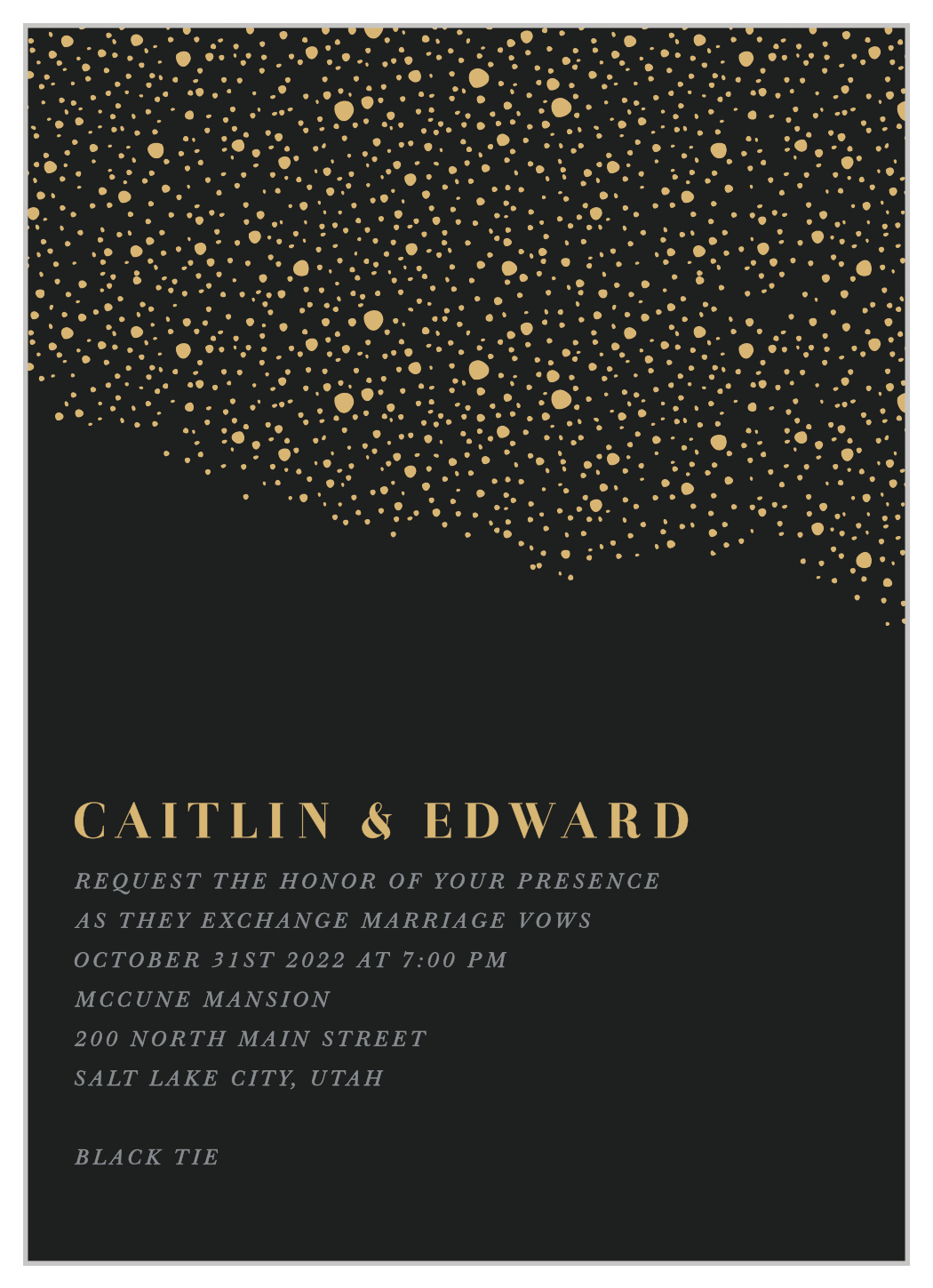 Gothic Halloween Wedding Invitations
