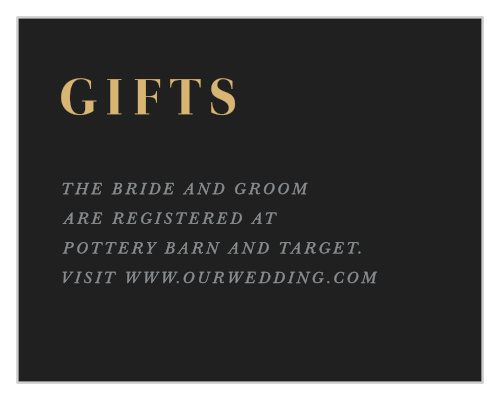 Gothic Halloween Registry Cards