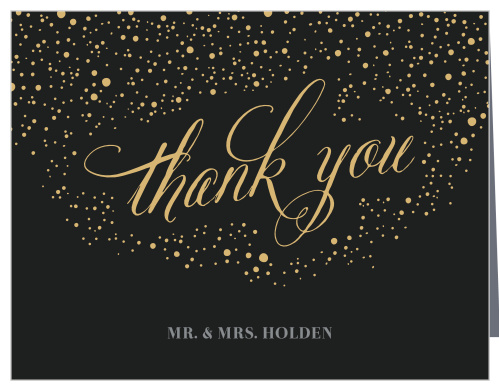 Gothic Halloween Wedding Thank You Cards