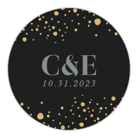 Gothic Halloween Wedding Stickers