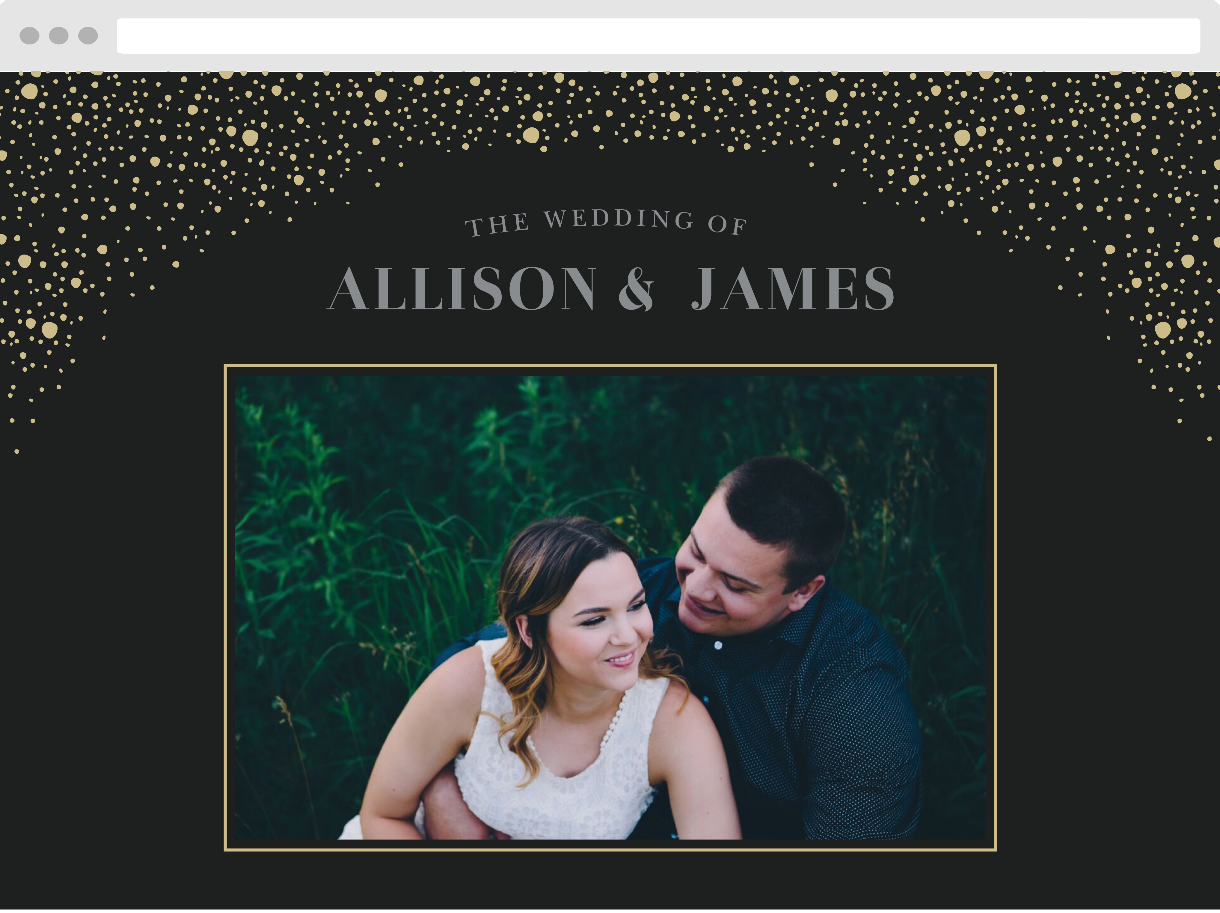 Gothic Halloween Wedding Website