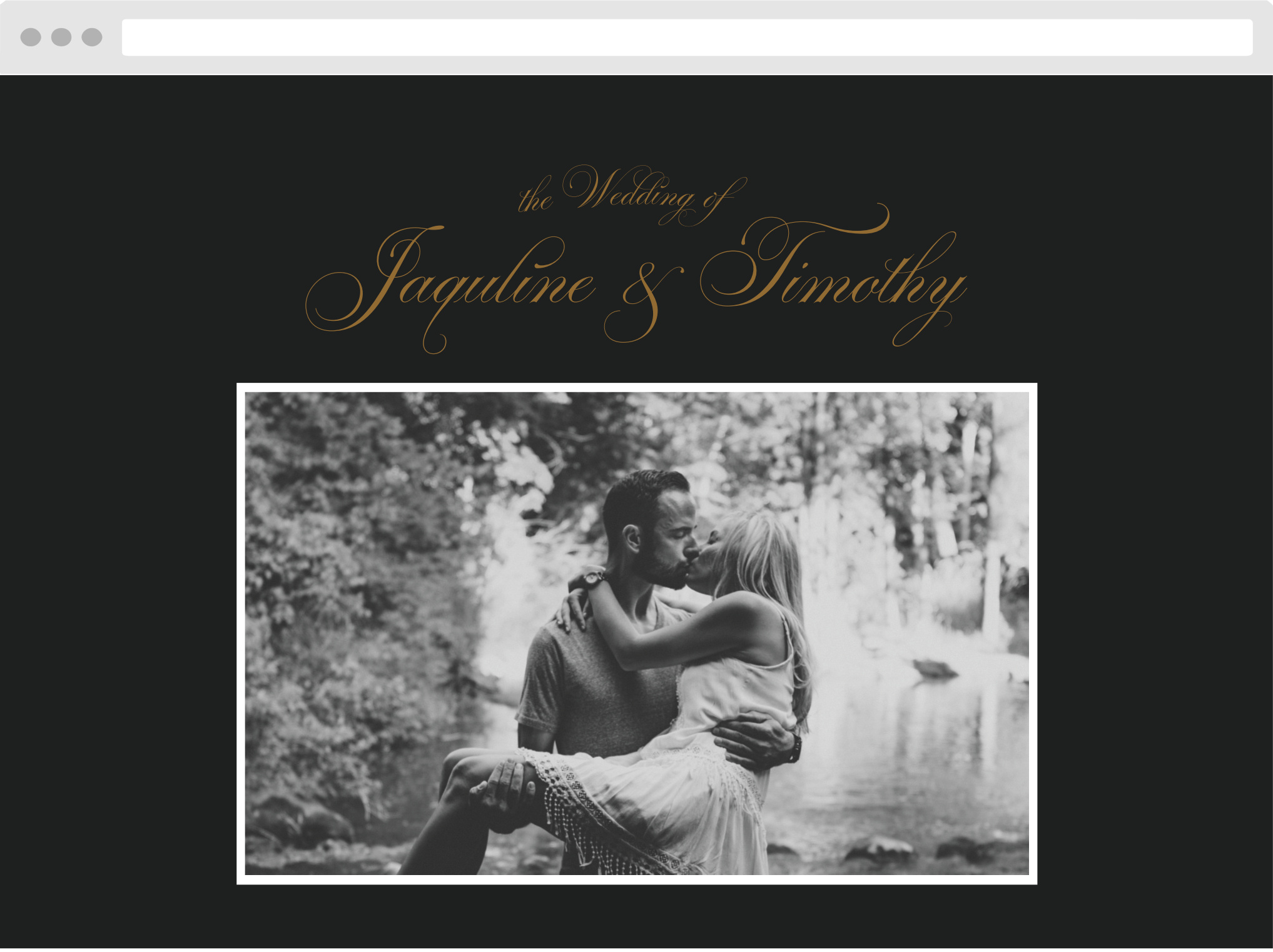 Vintage Dracula Wedding Website