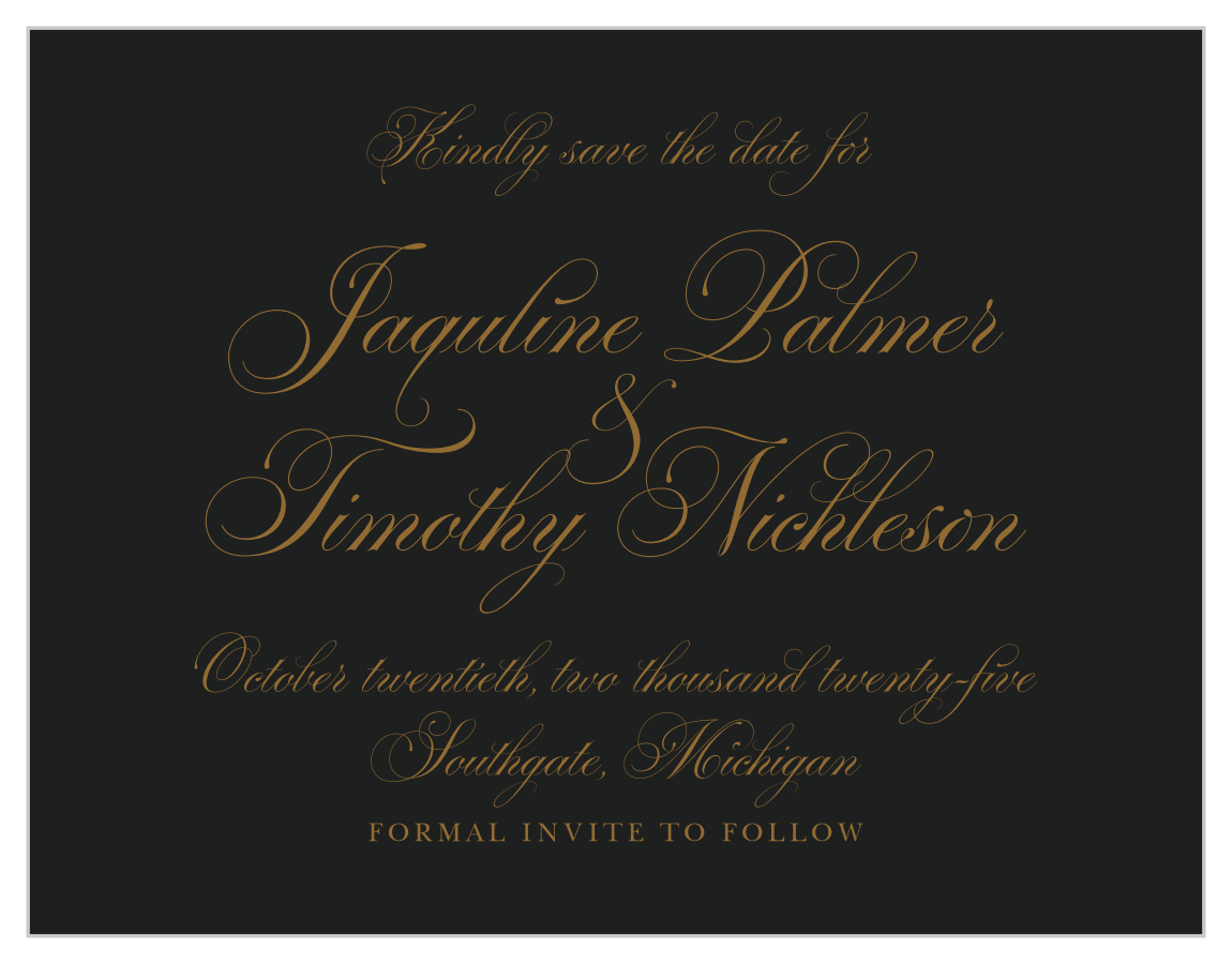 Vintage Dracula Save the Date Cards