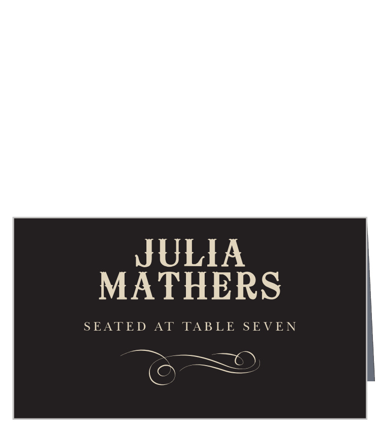 Victorian Type Place Cards