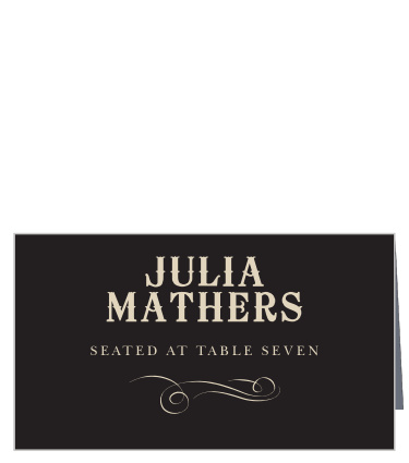 Victorian Type Place Cards