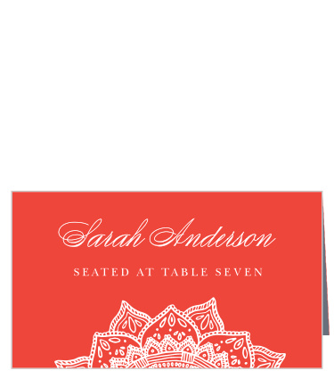 Indian Mandala Place Cards