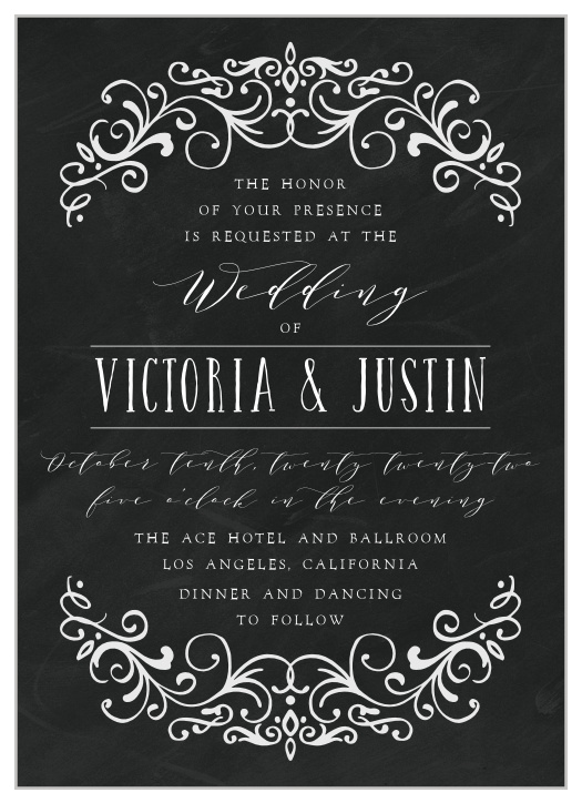Our Gothic Magic Wedding Invitations are the epitome of moody elegance. 