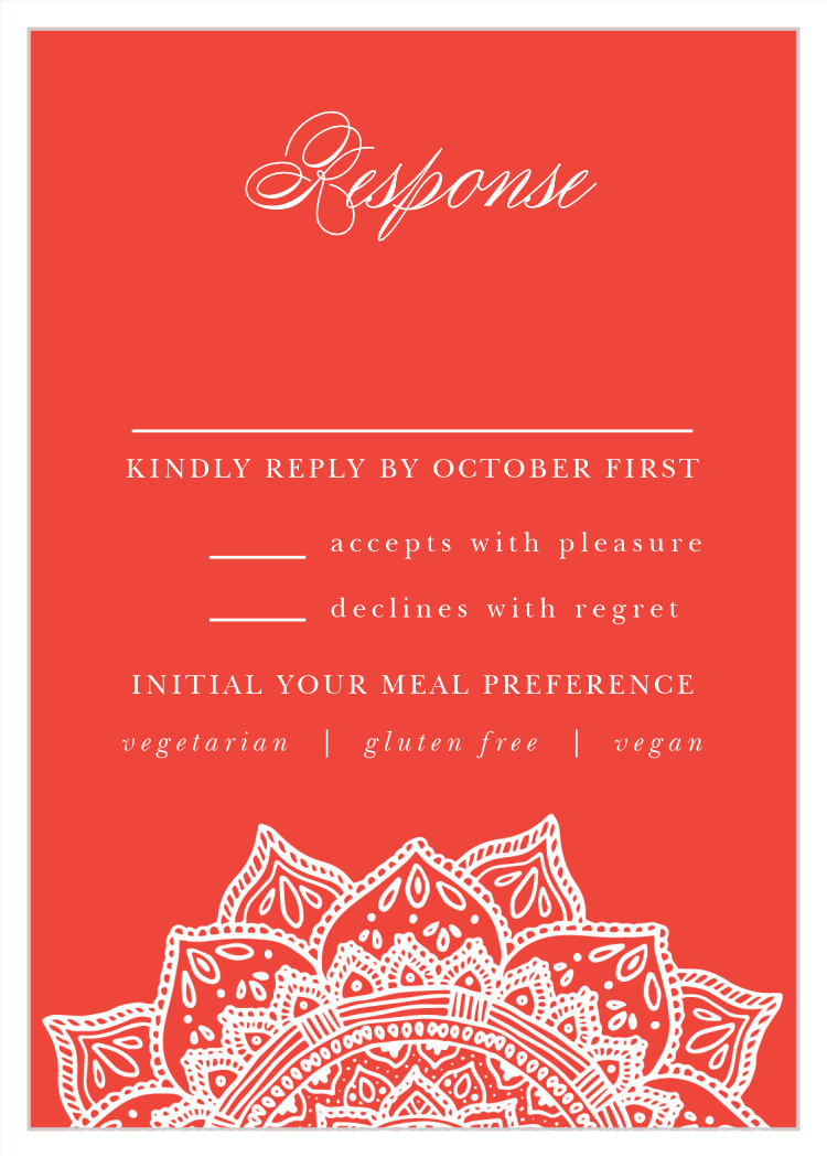 Indian Mandala Response Cards